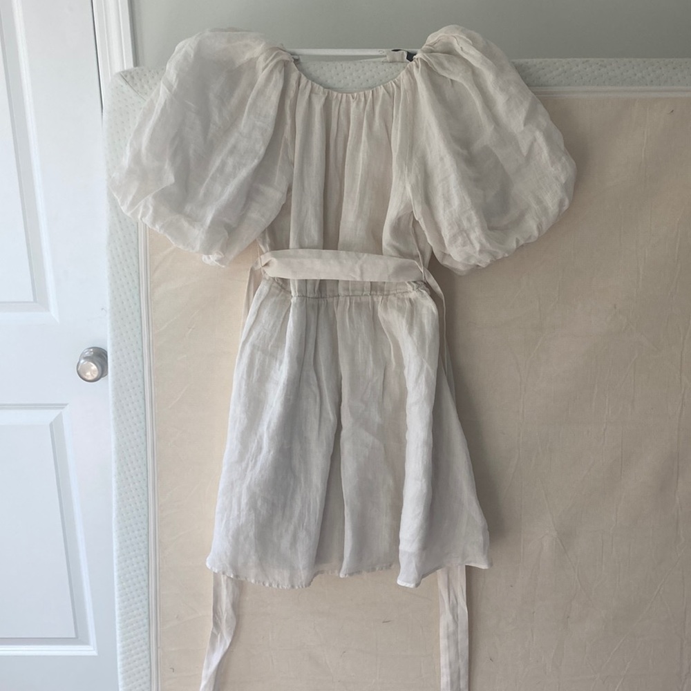 Banana Republic Puff Sleeve Mini Dress